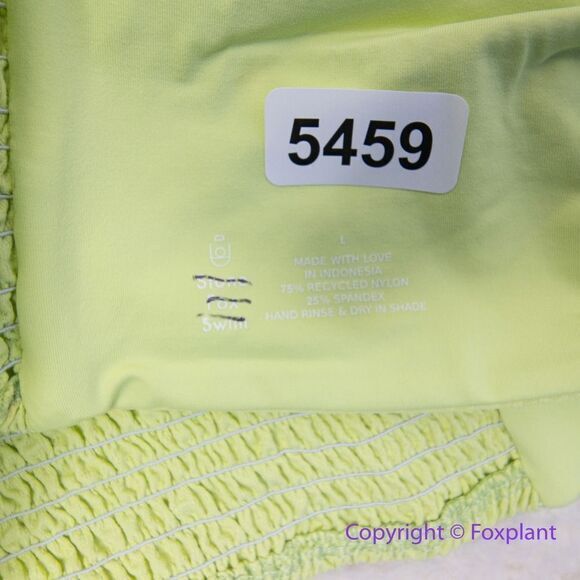 NEW Stone fox swim free people meadow bikini top pomelo pique, size L - Picture 10 of 12